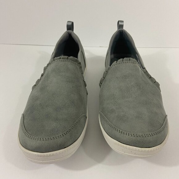 Skechers Women's Slip-on Classic Fit Shoes Air Cooled Memory Foam Grey Size 9 - Picture 3 of 12